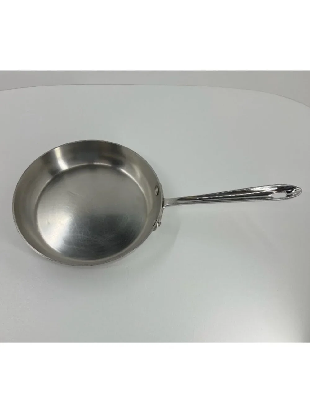 Emeril Pro-Clad Tri-Ply Stainless Steel Skillet Frying Pan 8.5 Long Handle Round